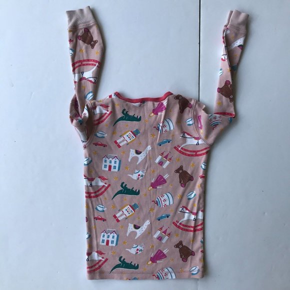 Mini Boden Shirt Girls Size 8 Year Llama Rocking Horse Teapot Bear Long… - Picture 9 of 11